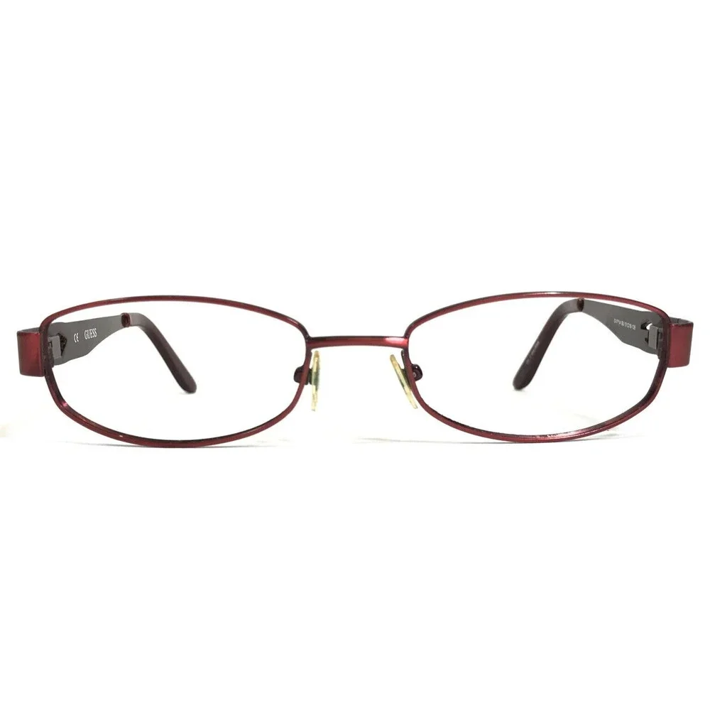 Guess Eyeglasses Frames GU2214 BU Red Rectangular Full Rim 51-18-135
